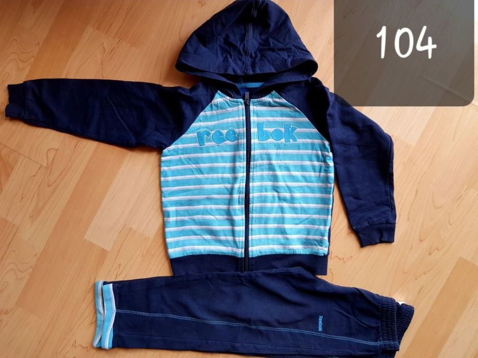 Dres Reebok zestaw spodnie+bluza rozm.104 jak Nowy