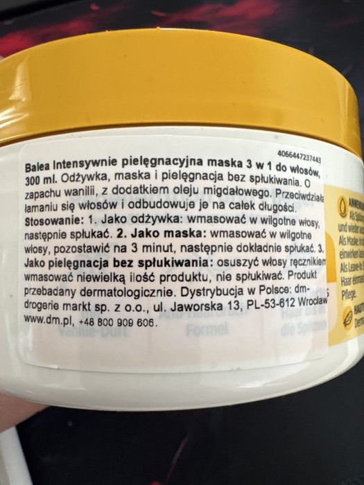 Maska do włosów 3 in 1