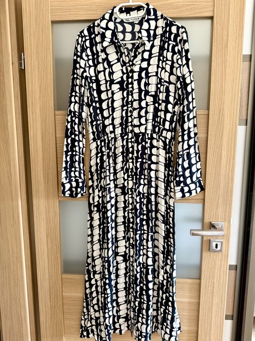 Sukienka zara szmizjerka boho print
