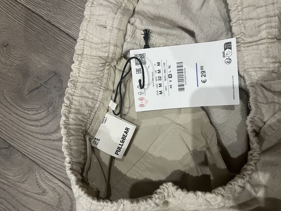 Лляні штани Pull&Bear