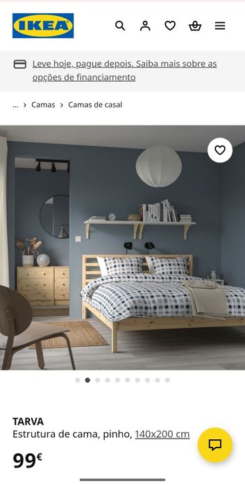 Cama casal 140x200 IKEA