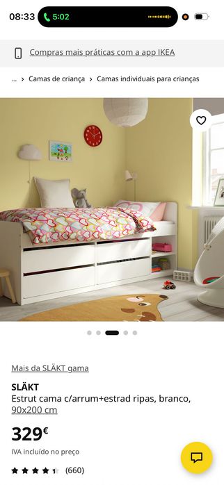 Cama ikea como nova