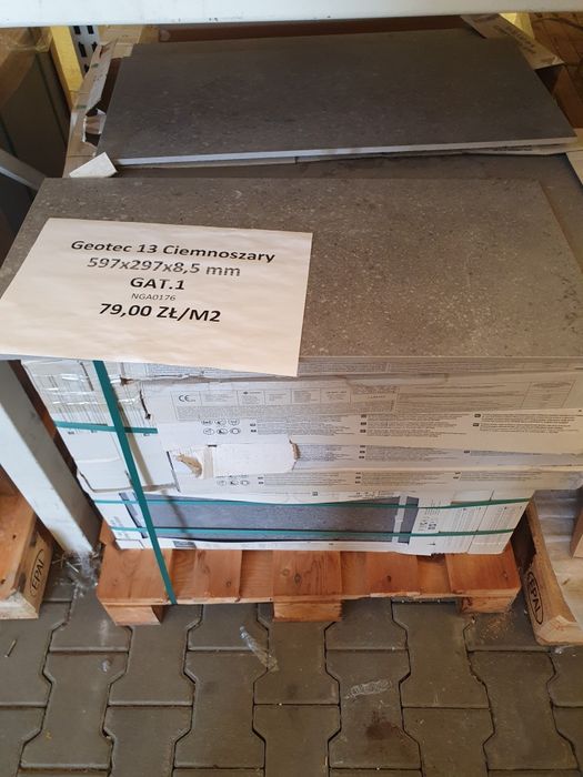 Płytki gresowe Geotec 13 ciemnoszary 59,7x29,7 Nowa Gala GAT.1