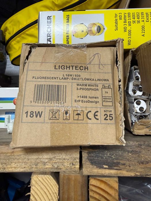 Sprzedam świetlówki Lightech L18W/830 i startery Philips S2