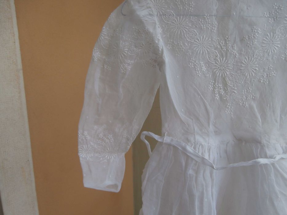 Vestido branco comprido p/ comunhão (vintage)