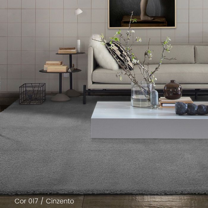 Tapete Feelings de Pêlo Curto Cinzento - Várias Medidas By Arcoazul