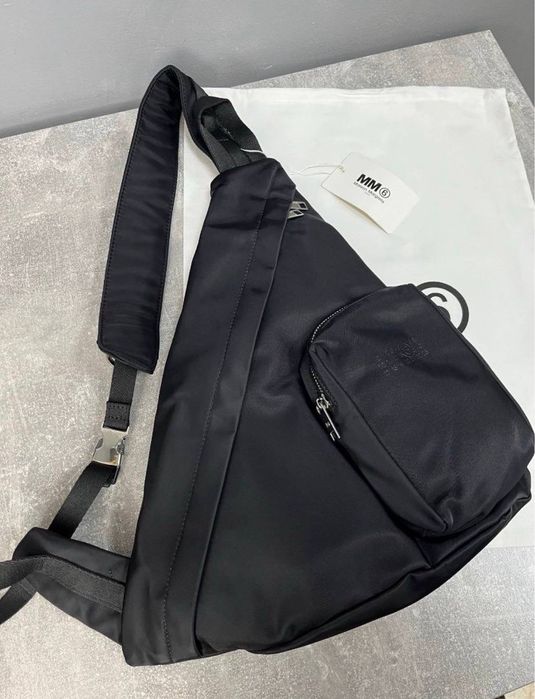 Нейлонова сумка Maison Margiela чорна raf crtz air чоловіча мужская