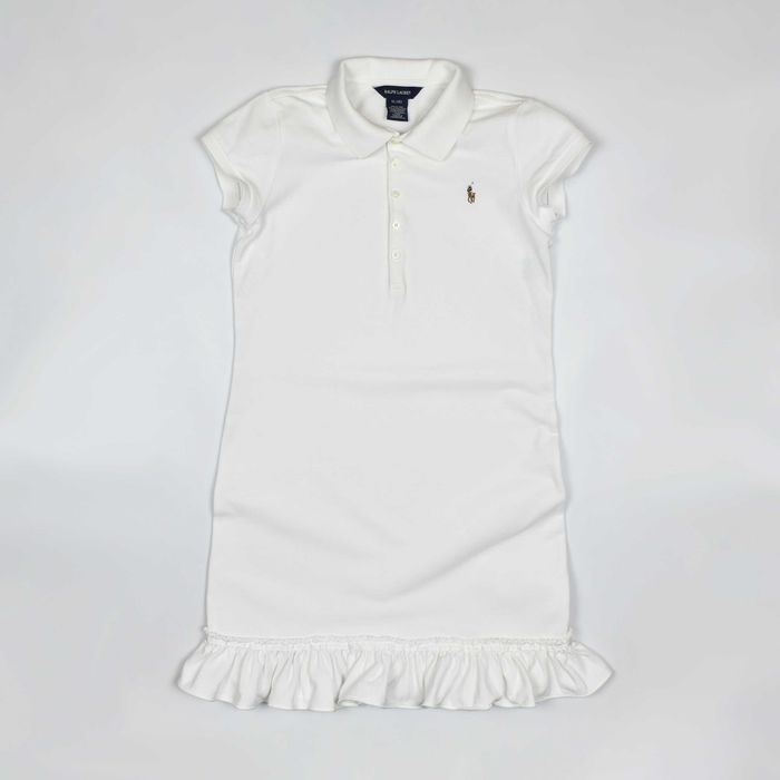 POLO Ralph Lauren 16 років біла дитяча сукня поло бавовна футболка