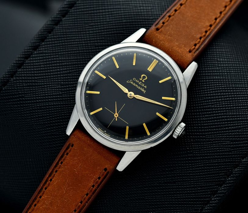 Zegarek OMEGA Seamaster - Vintage z 1960 - Czarna tarcza - Mechaniczny