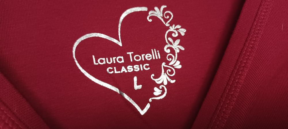Koszulka bluzka tshirt Laura Torelli L róż fuksja różowa