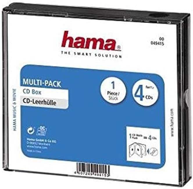 Hama puste etui na płyty CD (na 4 płyty CD/DVD/Blu-ray,