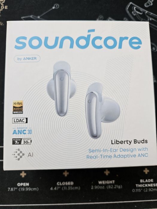 Anker Liberty Buds blue, навушники, НОВИНКА