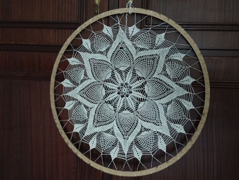 Mandala em crochet 65cm