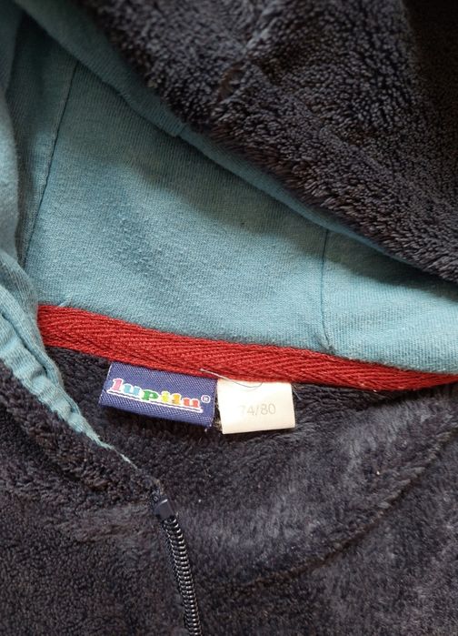 Ciepła bluza chłopięca r.74/80 z uszkami