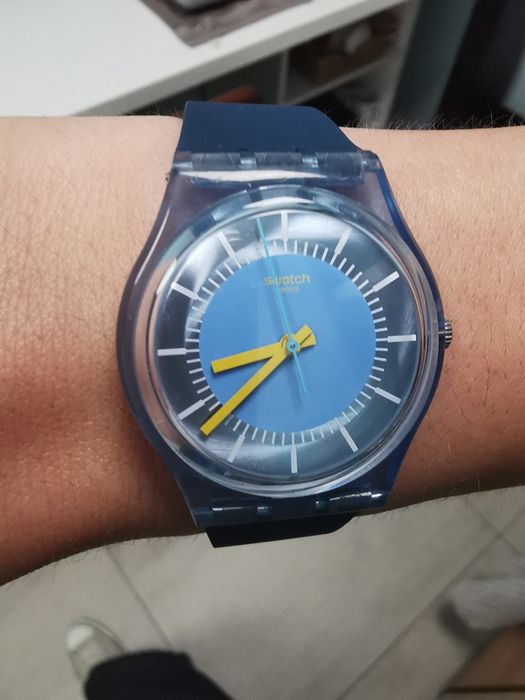 Zegarek swatch gent błękitny granatowy unisex