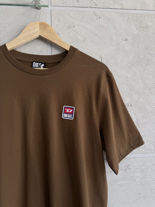 Diesel Oryginalna Bawełniana Bluzka Męska Logowana T-shirt M