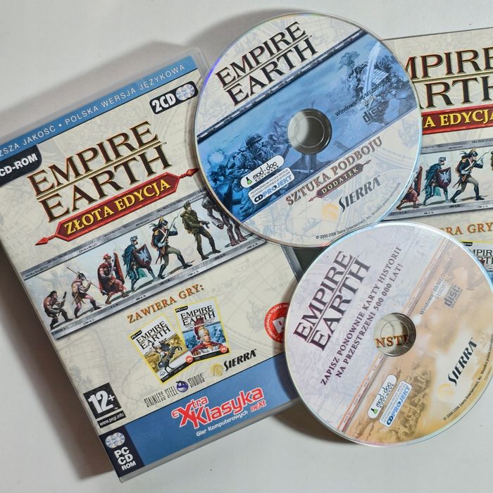 gra pc - empire earth 1 i złota edycja + dodatek pc pl