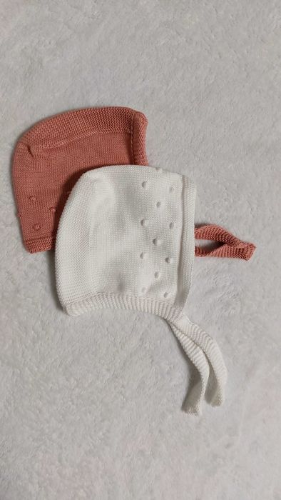Conjunto bebé  pérola e rosa velho