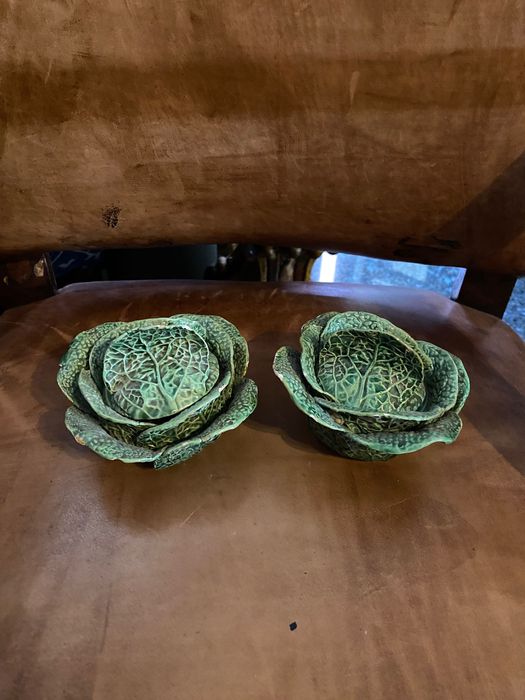 Caixa Couve Manuel Mafra Caldas da Rainha séc XIX 11 cm