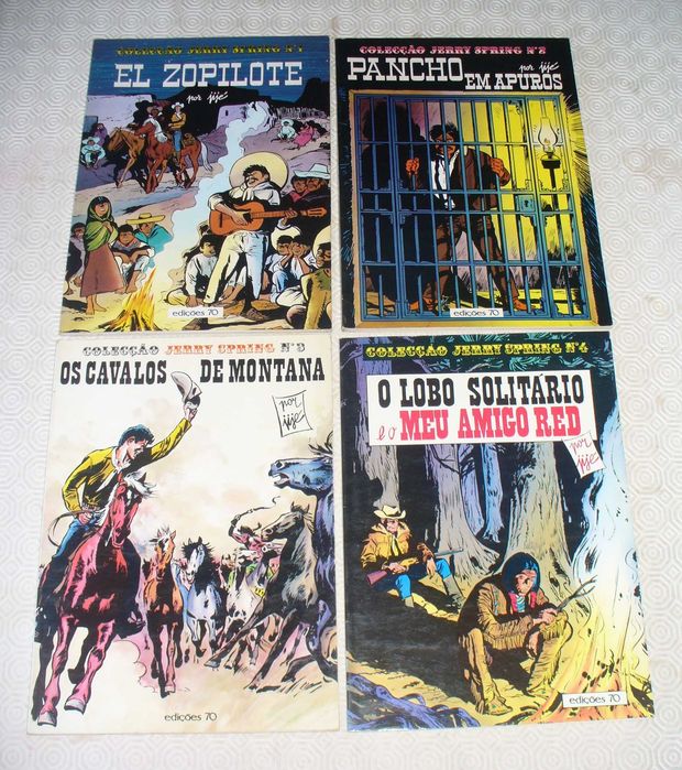 Jerry Spring - todos os 4 álbuns editados em Portugal - Edições 70