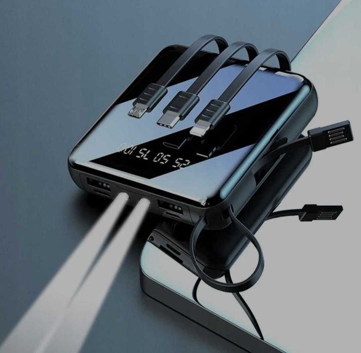 Павербанк 10 000 mah+ usb лампа mini