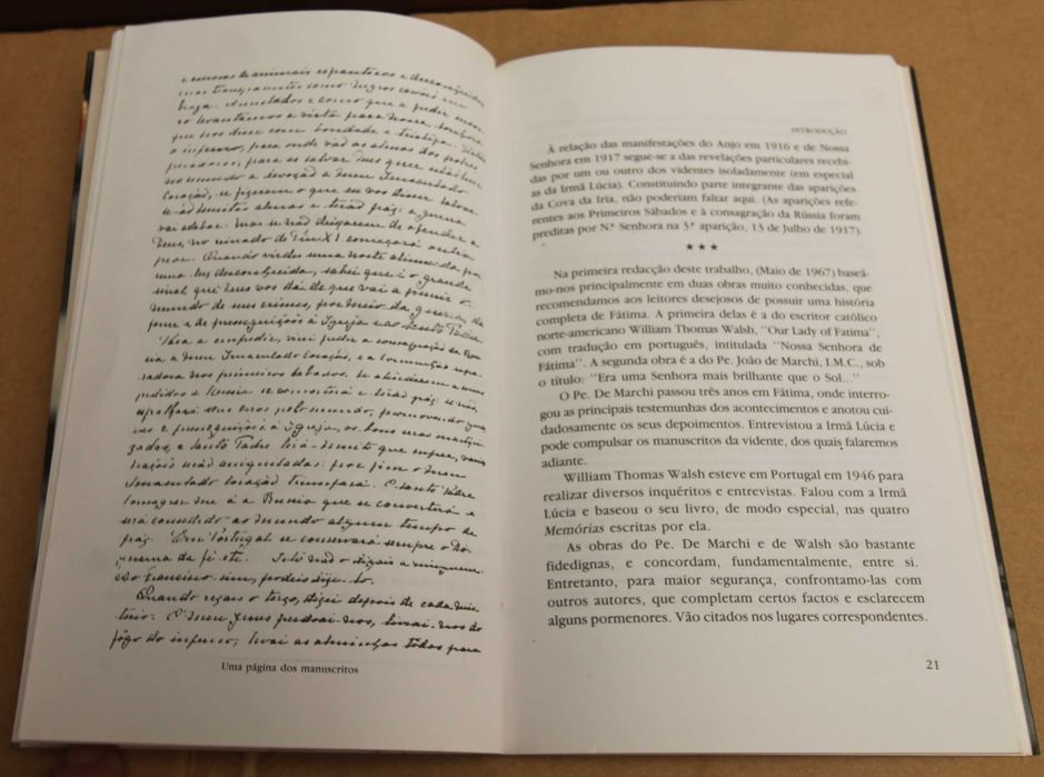 AS APARIÇÕES E A MENSAGEM DE FÁTIMA NOS MANUSCRITOS DA IRMÃ LÚCIA