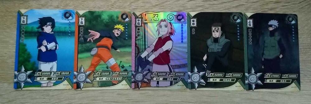 10 Boosterów z Kartami Naruto Tier 1 Wave 4