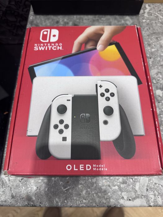 Nintendo switch oled pelen zestaw mało uzywana