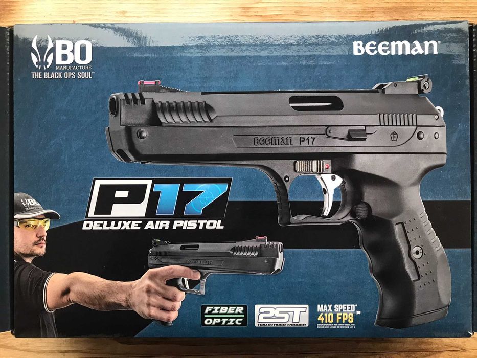 Pistola Pressão de Ar de Mola (Piston) Beeman P17 chumbos 4.5mm (sem CO2)