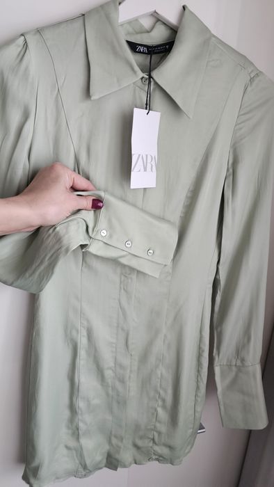 Zara miętowa koszula tunika r.XS Nowa