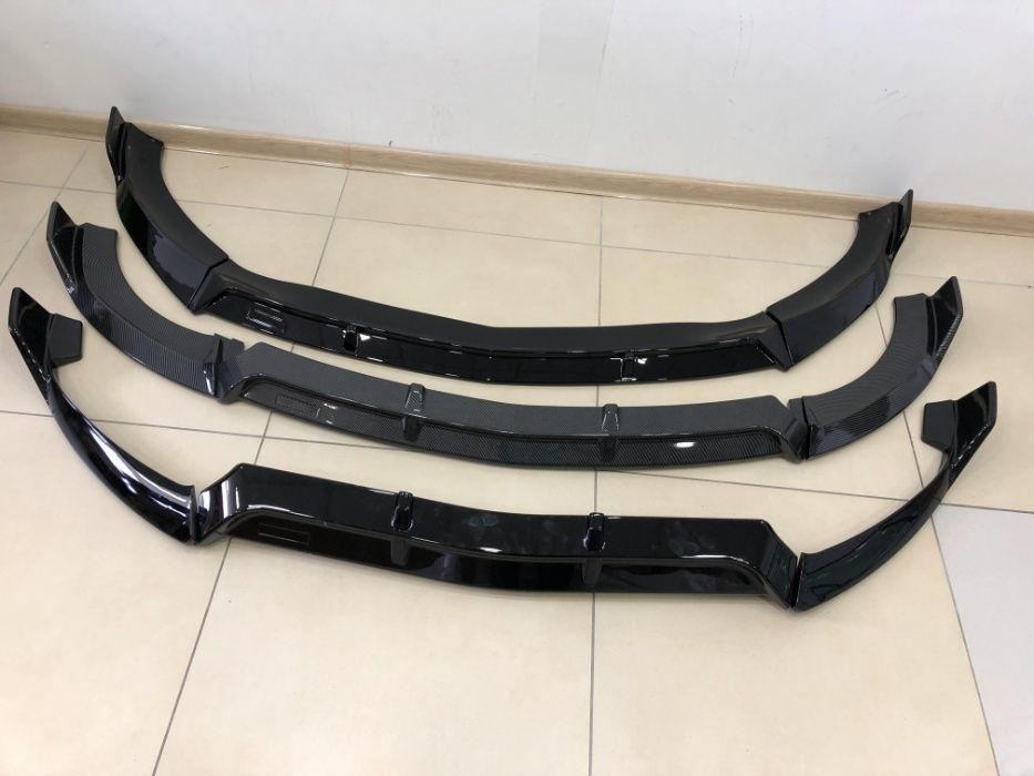 Сплитер Губа на Mercedes w205 W213 w117 14-18г Накладка бампер спойлер