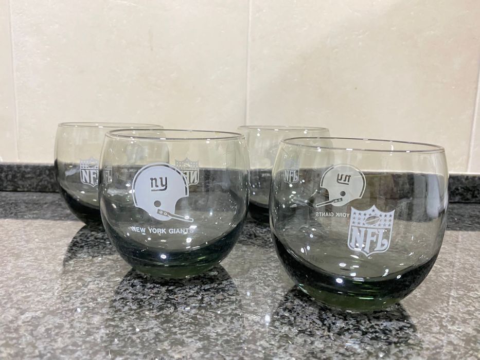 Conjunto de copos Anos 70 NFL New York Giants