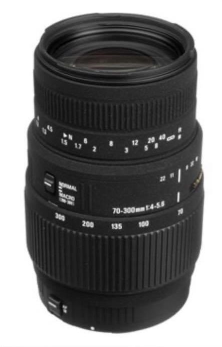 Sony Alpha - lente sigma macro dg 70-300mm 1:4- 5:6