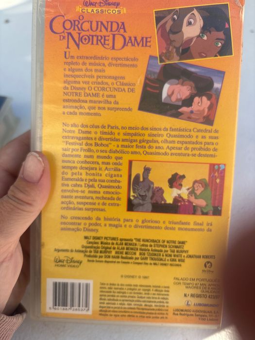 VHS  “ O Corcunda Notre Dame”