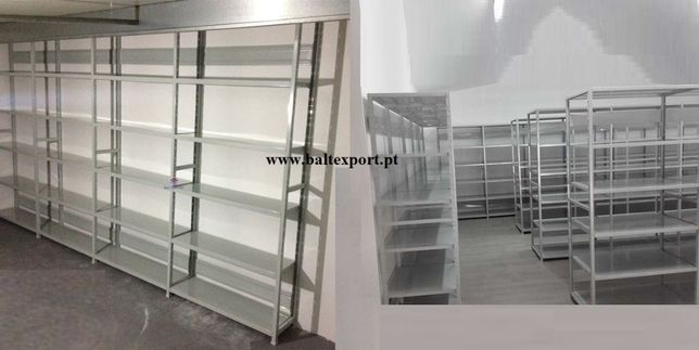 Estante metálica de encaixe, estantes de arquivo, arrumacao garagem