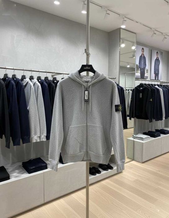 Чоловіче Худі Стон Айленд • Мужская кофта Зип Худи Stone Island