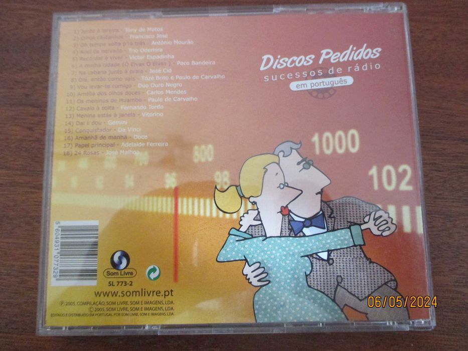 3 cd's - Discos pedidos - Os reis da rádio - Poesia encantada vol. 2