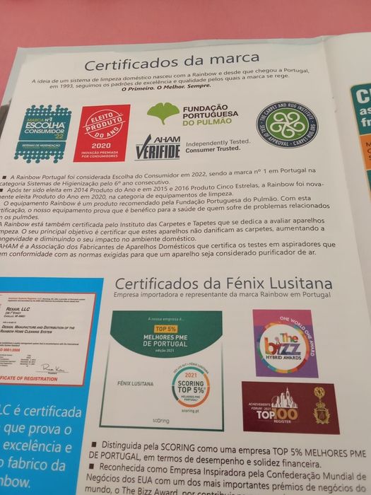 Aspirador Rainbow último modelo, ainda na garantia
