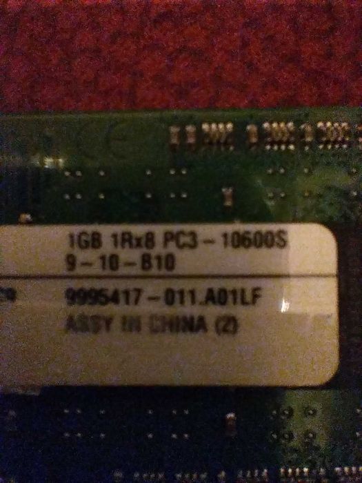 RAM Kingston 1GB 1333 (1rx8 pc3 - 10600s sodimm)