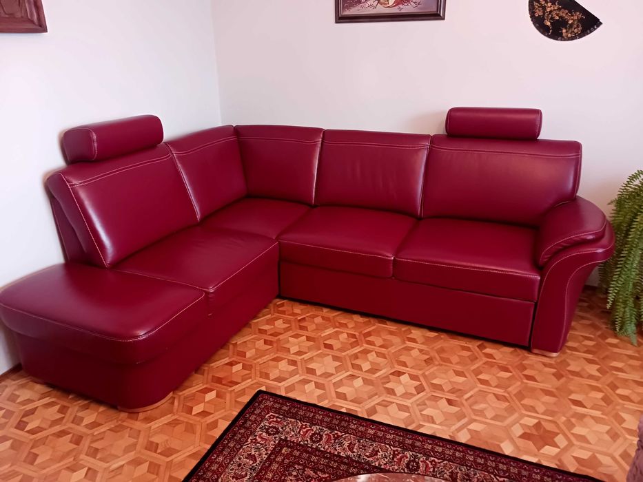 Narożnik skórzany Wajnert jak nowy