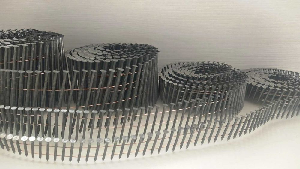 Цв'ях бабінний гребінчастий ,рейковиий 21°,34° нейлери