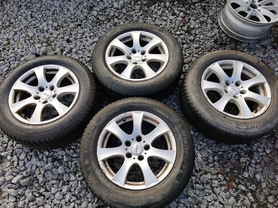 Felgi aluminiowe BMW 7Jx16 ET20 5x120 Opony zimowe Michelin 215/60R16