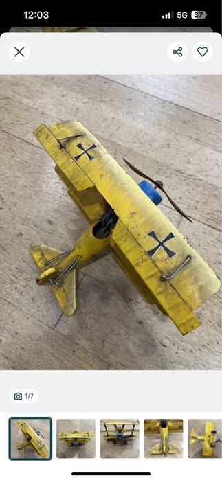 Aeronave FOKKER DR1 Triplane metal