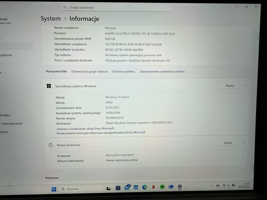 Notebook Microsoft Surface Pro 6 128GB