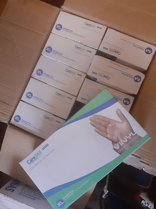 Перчатки вінілові, латексні