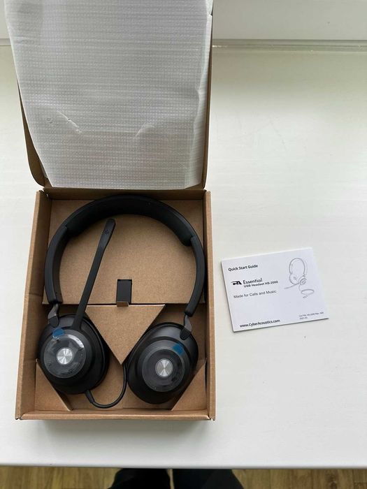 Навушники USB-гарнитура Cyber Acoustics Essential HS-2000