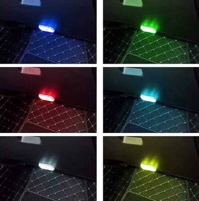 Сенсорна підсвітка для салону авто, 7 кольорів на вибір, режим RGB