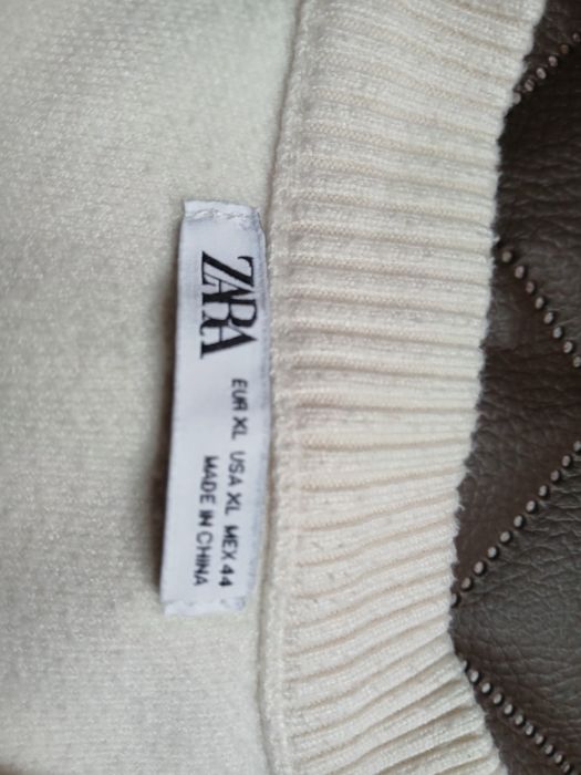 Zara Sweter Męski Cream XL