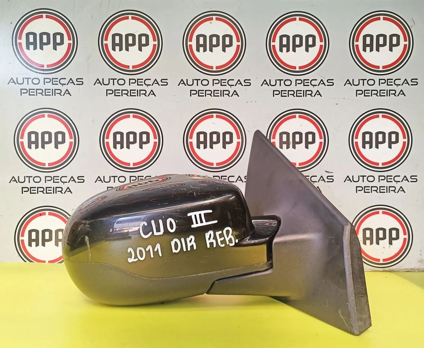 Espelho esquerdo Renault Clio 3 de 2011, eléctrico com rebatimento,