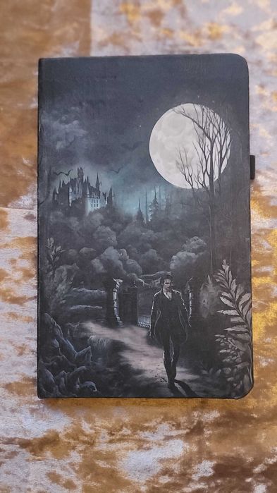 Zeszyt A5 z gotycką ilustracją – mroczny spacer pod pełnią księżyca